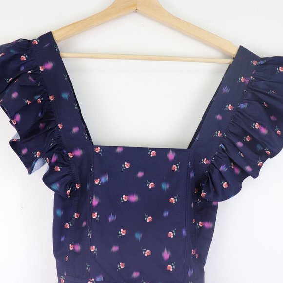 NEW Rebecca Taylor Farren Floral Cropped Jumpsuit - Picture 6 of 9